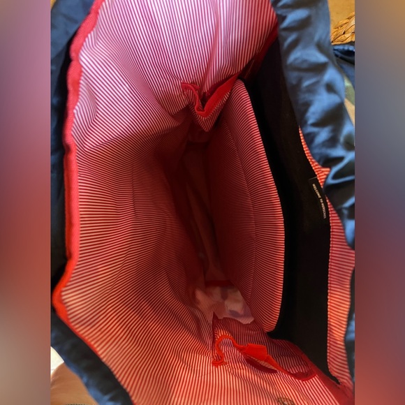 Herschel Little America backpack in Woodland Camo/Peacoat/Tan - Picture 3 of 5